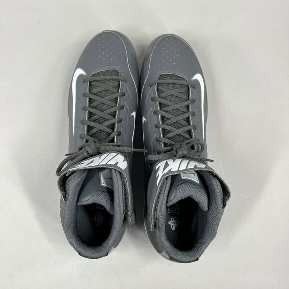 Nike Huarache Strike Mid Baseball Cleats Men\'s Size 16 Grey‎ Metal Performance main image 8